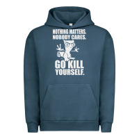 Pigment Midnight Navy kill yourself classic foamy the squirrel Urban Hoodie - linhVisuals