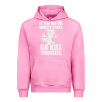 Fuchsia Pink kill yourself classic foamy the squirrel Urban Hoodie - linhVisuals