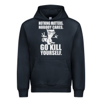 Navy kill yourself classic foamy the squirrel Urban Hoodie - linhVisuals