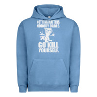 Pigment Pebble Blue kill yourself classic foamy the squirrel Urban Hoodie - linhVisuals