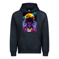 Navy concert wrld Urban Hoodie - linhVisuals