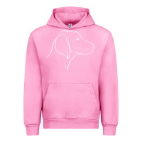 Fuchsia Pink weimaraner t  shirt weimaraner dog line art Urban Hoodie - linhVisuals