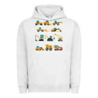 Pigment Lunar Rock construction excavator vehicle boys builder heavy equipment t shirt Urban Hoodie - linhVisuals