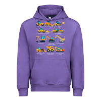 Tulip construction excavator vehicle boys builder heavy equipment t shirt Urban Hoodie - linhVisuals