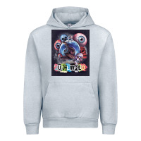 Heather Grey wrld legend of music rap Urban Hoodie - linhVisuals
