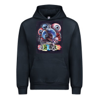 Navy wrld legend of music rap Urban Hoodie - linhVisuals