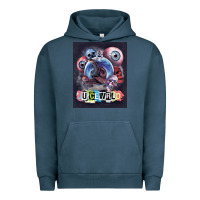 Pigment Midnight Navy wrld legend of music rap Urban Hoodie - linhVisuals
