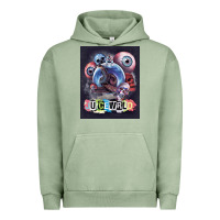 Pigment Oil Green wrld legend of music rap Urban Hoodie - linhVisuals
