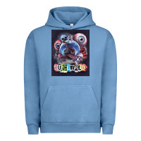 Pigment Pebble Blue wrld legend of music rap Urban Hoodie - linhVisuals