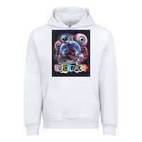 White wrld legend of music rap Urban Hoodie - linhVisuals
