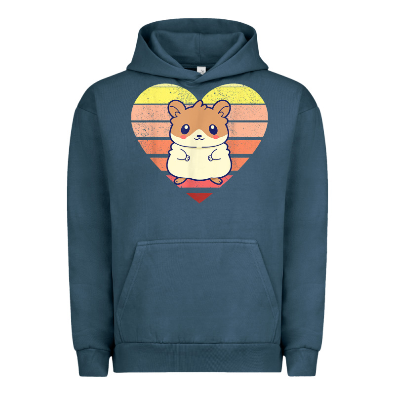 Cute Hamster Design Retro Heart Shape Vintage T Shirt Urban Hoodie by linhVisuals | Teevron