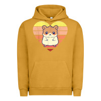 Pigment Peanut Butter cute hamster design retro heart shape vintage t shirt Urban Hoodie - linhVisuals