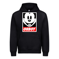 Black ohboy Urban Hoodie - linhVisuals