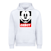 White ohboy Urban Hoodie - linhVisuals