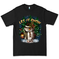 Black let it snow Premium Tee - CowGirlArtShop