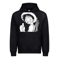 Black luffy one piece Urban Hoodie - linhVisuals