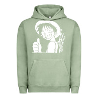 Pigment Oil Green luffy one piece Urban Hoodie - linhVisuals