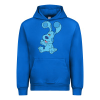 Cobalt blues clues on red sofa Urban Hoodie - linhVisuals