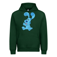 Forest Green blues clues on red sofa Urban Hoodie - linhVisuals