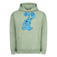 Pigment Oil Green blues clues on red sofa Urban Hoodie - linhVisuals