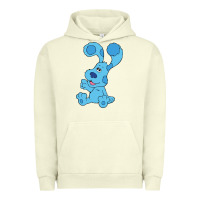 Pigment Pistachio blues clues on red sofa Urban Hoodie - linhVisuals