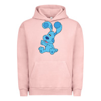 Pigment Salmon blues clues on red sofa Urban Hoodie - linhVisuals