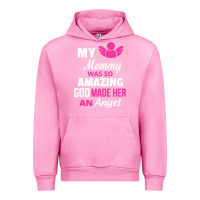 Fuchsia Pink my mommy was amazing god made her an angel Urban Hoodie - linhVisuals