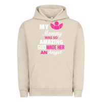 Pigment French Oak my mommy was amazing god made her an angel Urban Hoodie - linhVisuals