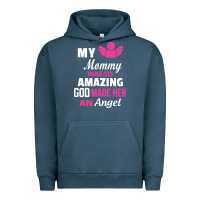 Pigment Midnight Navy my mommy was amazing god made her an angel Urban Hoodie - linhVisuals