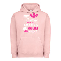 Pigment Salmon my mommy was amazing god made her an angel Urban Hoodie - linhVisuals