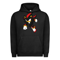 Pigment Black shadow the hedgehog Urban Hoodie - linhVisuals