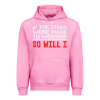 Fuchsia Pink if the stars were to worship so will i Urban Hoodie - linhVisuals