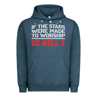 Pigment Midnight Navy if the stars were to worship so will i Urban Hoodie - linhVisuals