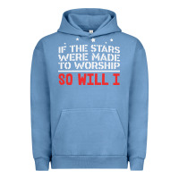 Pigment Pebble Blue if the stars were to worship so will i Urban Hoodie - linhVisuals