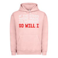 Pigment Salmon if the stars were to worship so will i Urban Hoodie - linhVisuals