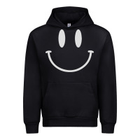 Black smily Urban Hoodie - linhVisuals