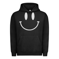 Pigment Black smily Urban Hoodie - linhVisuals