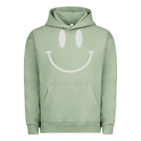 Pigment Oil Green smily Urban Hoodie - linhVisuals