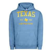 Pigment Pebble Blue texas Urban Hoodie - linhVisuals