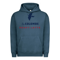 Pigment Midnight Navy La Colombe Urban Hoodie - linhVisuals