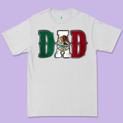 Mexican Flag Dad Premium Tee Designed By Jasminsmagicworld