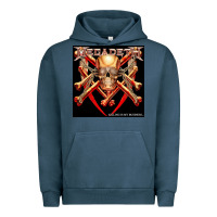 Pigment Midnight Navy Megadeath Chains Urban Hoodie - linhVisuals