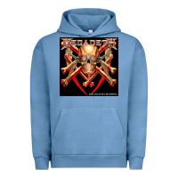 Pigment Pebble Blue Megadeath Chains Urban Hoodie - linhVisuals
