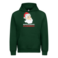 Forest Green santa claus is cumming dirty humor Urban Hoodie - linhVisuals