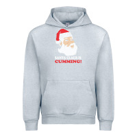 Heather Grey santa claus is cumming dirty humor Urban Hoodie - linhVisuals