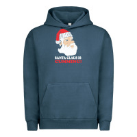 Pigment Midnight Navy santa claus is cumming dirty humor Urban Hoodie - linhVisuals