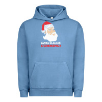 Pigment Pebble Blue santa claus is cumming dirty humor Urban Hoodie - linhVisuals