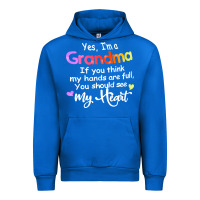Cobalt grandma t  shirt yes i'm grandma if you think my hands are full t  shi Urban Hoodie - linhVisuals