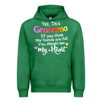 Emerald grandma t  shirt yes i'm grandma if you think my hands are full t  shi Urban Hoodie - linhVisuals