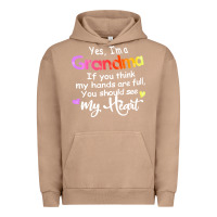 Pigment Burro grandma t  shirt yes i'm grandma if you think my hands are full t  shi Urban Hoodie - linhVisuals